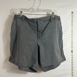 Old Navy Everyday Easy Chino high-waisted‎ "panther" (grayish) 5" inseam XL